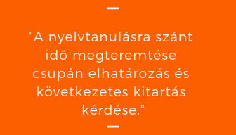 nyelvtanulásra idő